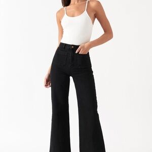Rolla’s Sailor Long Jet Black Jeans